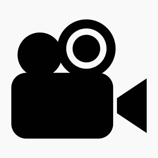 New Video Camera Line Icon — Stockvektor