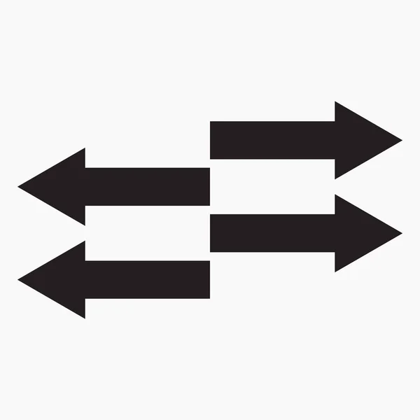 Simple Icon Movement Arrows Right Left Illustration Selection Icon Vector — Stockový vektor