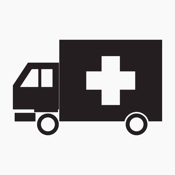 Yeni Ambulans Arabası Moru Web Siteleri Mobil Minimal Düz Tasarım — Stok Vektör