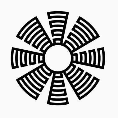 Yeni fan vektör simgesi. Web siteleri ve mobil minimal düz tasarım için ticari satır vektör simgesi.