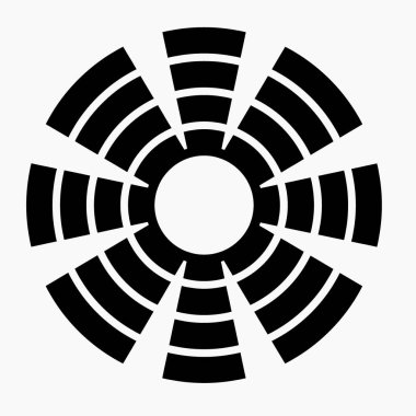 Egzoz fan simgesi uygulama ve bilgi grafiği için minimal düz doğrusal simgeyi izole etti. Web siteleri ve mobil minimal düz tasarım için ticari satır vektör simgesi.