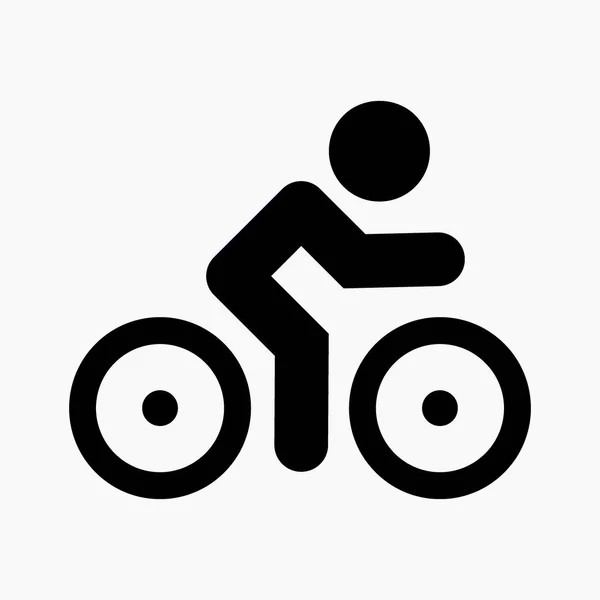 New Cyclist Icon Vector Commercial Line Vector Icon Websites Mobile — Stock Vector