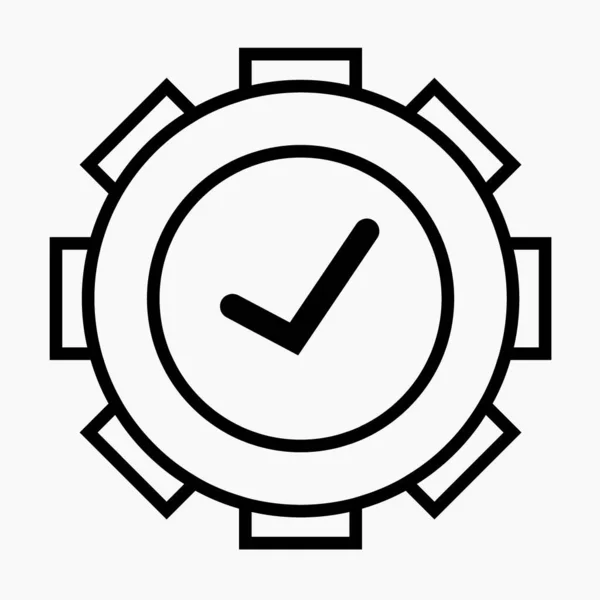 Compliance Icon Line Symbol Commercial Line Vector Icon Websites Mobile — Vettoriale Stock