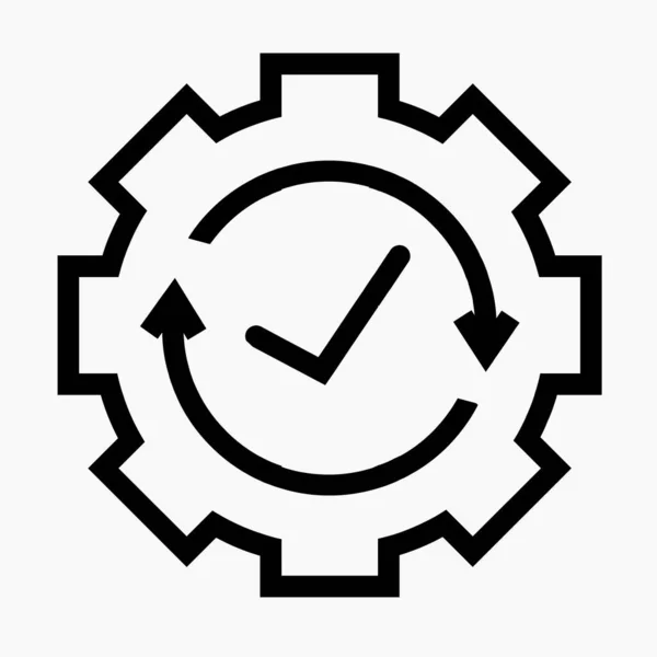 Clear Settings Icon Button Vector Icon Ilustraciones de stock libres de derechos