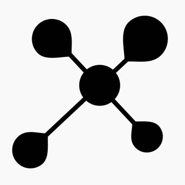Sosyal ağ simgesi. Bileşik. Bağlantı. Bilgisayar ağı. Ağ bağlantısı. Sunucuya bağlan. Uzaktan kumanda. Uzak bir işyeri. Vektör simgesi.