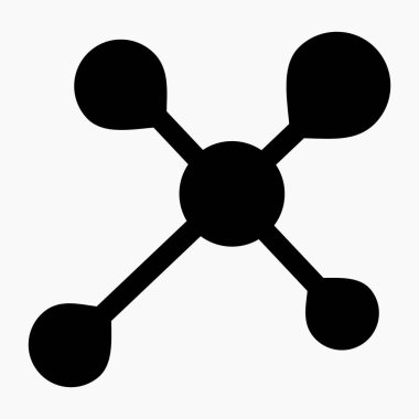 Sosyal ağ simgesi. Bileşik. Bağlantı. Bilgisayar ağı. Ağ bağlantısı. Sunucuya bağlan. Uzaktan kumanda. Uzak bir işyeri. Vektör simgesi.