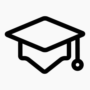 Yeni havan topu kapağı. Çalış. Bildung Hochschulbildung. Akademische Ausbildung. Vektör simgesi.