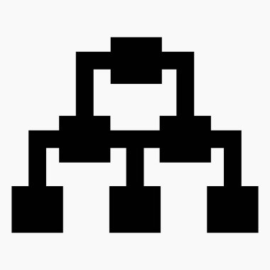 LAN simgesi. Sosyal ağ. Bulut deposu. Vektör simgesi.