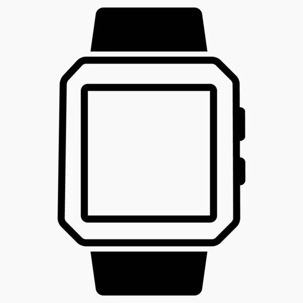 Slimme Horloge Icoon Digitaal Horloge Illustratie Van Een Horloge Vectoricoon — Stockvector