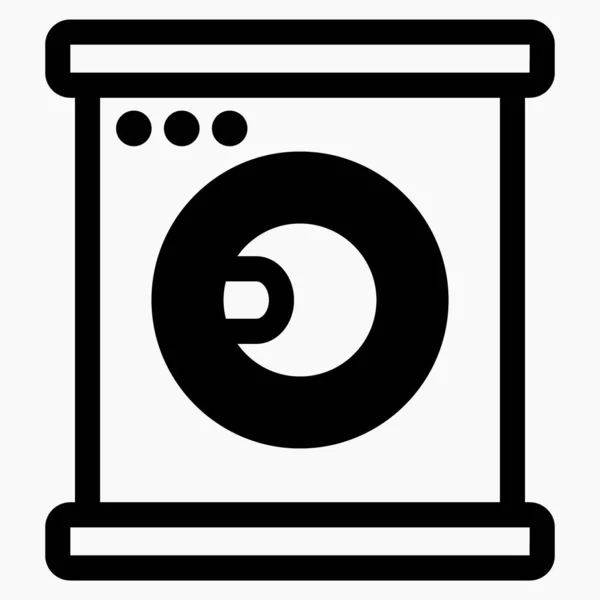 Washing Machine Icon Illustration Washing Clothes Hotel Linen Cleaning Cleaning — Stock vektor