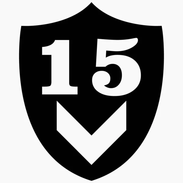 Protection Icon Warranty Days Protection Years Service Years Shield Sign — Vector de stock