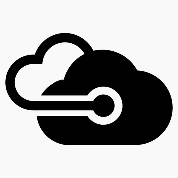 Cloud Storage Icon Upload Server Remote Access Information Remote Computer — Stock Vector