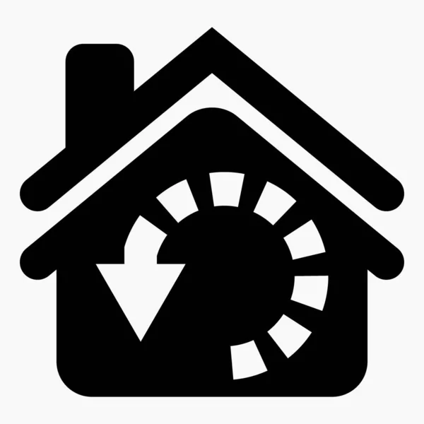 Home Loading Icon Web Update Illustration Commercial Line Vector Icon — ストックベクタ