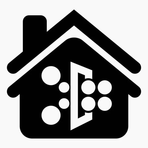 House Icon Background Transforms Filter Icon House Vector Icon — ストックベクタ