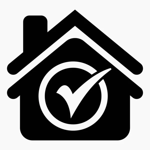 Ikona Domu Symbol Dobrego Domu Świetny Hotel Ikona Wektora Linii — Wektor stockowy