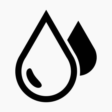 Kan Damlası Simgesi uygulama ve bilgi grafiği için en az düz doğrusal simgeyi izole etti. Web siteleri ve mobil minimal düz tasarım için ticari satır vektör simgesi.