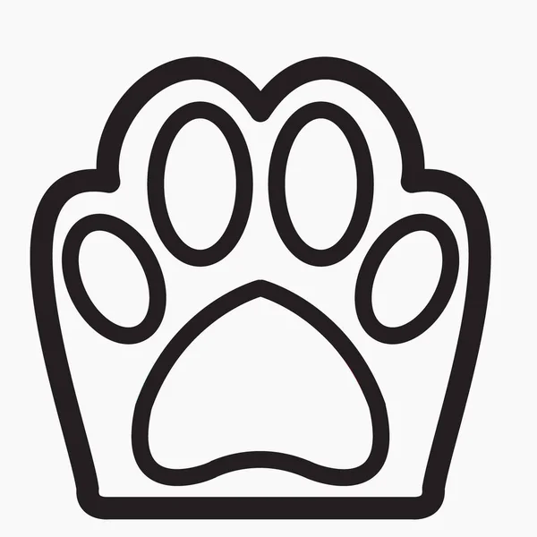 Animal Paw Icon Goods Pets Illustration Dogs Vector Icon — Stockvector