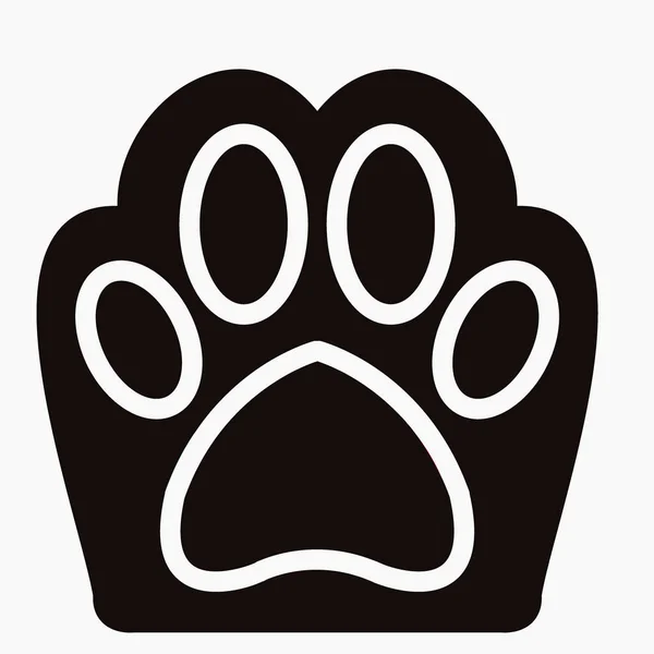 Animal Paw Icon Goods Pets Illustration Dogs Vector Icon — Image vectorielle