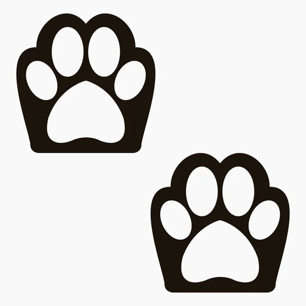 Ikoon Met Dierenpootjes Goederen Voor Huisdieren Illustratie Van Honden Vectorpictogram — Stockvector