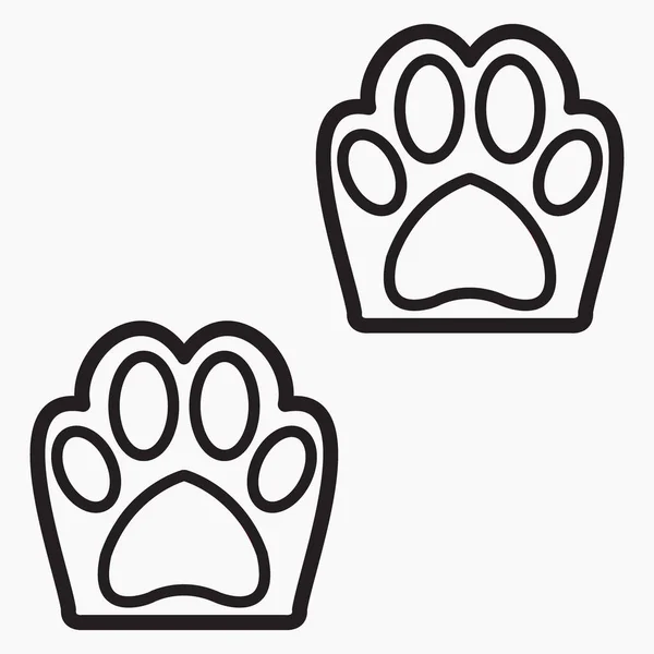 Animal Paw Icon Goods Pets Illustration Dogs Vector Icon — Image vectorielle