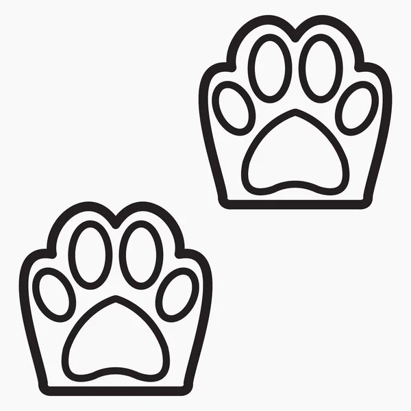 Animal Paw Icon Goods Pets Illustration Dogs Vector Icon — Stock Vector