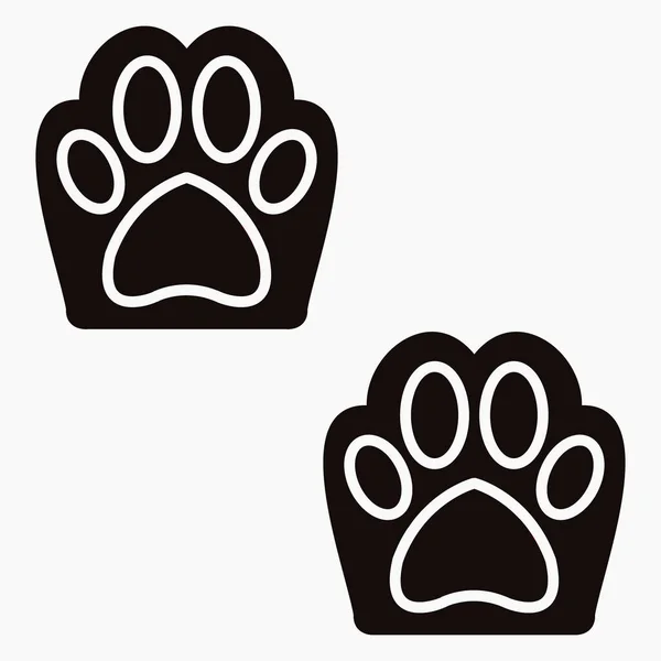 Animal Paw Icon Goods Pets Illustration Dogs Vector Icon — Stok Vektör