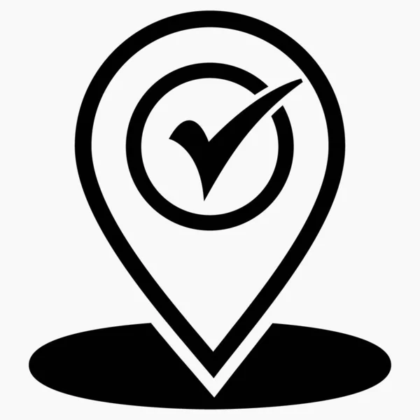 Location Icon Good Place Vector Icon — Vetor de Stock