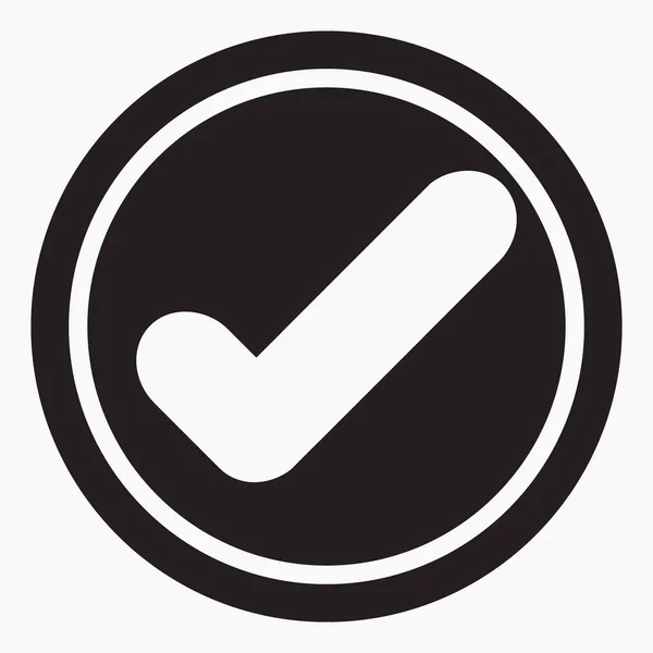 Icon Confirmation Action Checkbox Choice Vector Icon — Vector de stock