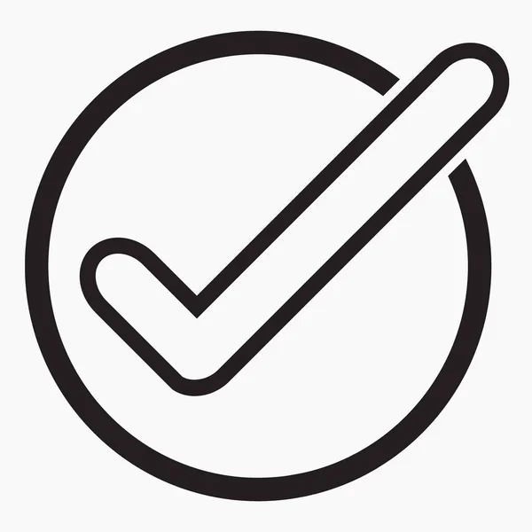 Icon Confirmation Action Checkbox Choice Vector Icon — 图库矢量图片