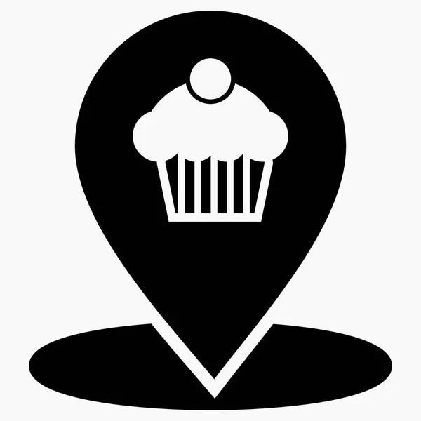 Bakery Location Baking Sale Cafe Logo Flour Products Vector Icon — Stockový vektor
