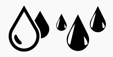 Kan Damlası Simgesi uygulama ve bilgi grafiği için en az düz doğrusal simgeyi izole etti. Web siteleri ve mobil minimal düz tasarım için ticari satır vektör simgesi.