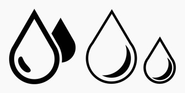 Kan Damlası Simgesi uygulama ve bilgi grafiği için en az düz doğrusal simgeyi izole etti. Web siteleri ve mobil minimal düz tasarım için ticari satır vektör simgesi.