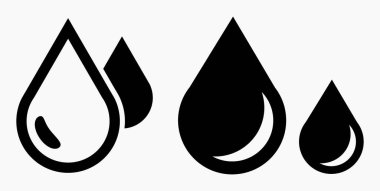 Kan Damlası Simgesi uygulama ve bilgi grafiği için en az düz doğrusal simgeyi izole etti. Web siteleri ve mobil minimal düz tasarım için ticari satır vektör simgesi.