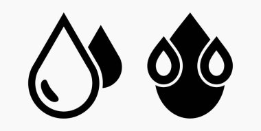 Kan Damlası Simgesi uygulama ve bilgi grafiği için en az düz doğrusal simgeyi izole etti. Web siteleri ve mobil minimal düz tasarım için ticari satır vektör simgesi.