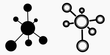 New vector concept network icon. Connecting people. Network configuration.Transfer of information. Vector icon.