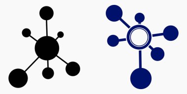 New vector concept network icon. Connecting people. Network configuration.Transfer of information. Vector icon.