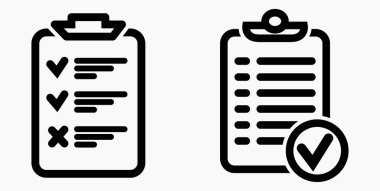 Simge listesi, çizelge, çizelge, kayıt, rulo, katalog, kaydırma, bil, takvim, ajanda, isim listesi, boncuk, katalog. Vektör simgesi.