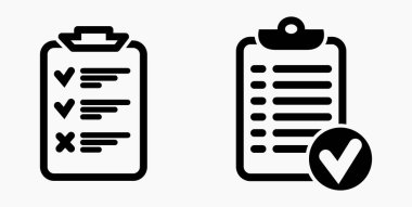 Simge listesi, çizelge, çizelge, kayıt, rulo, katalog, kaydırma, bil, takvim, ajanda, isim listesi, boncuk, katalog. Vektör simgesi.