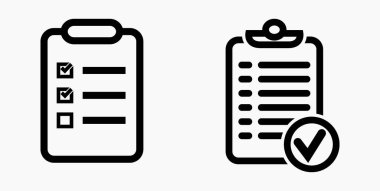 Simge listesi, çizelge, çizelge, kayıt, rulo, katalog, kaydırma, bil, takvim, ajanda, isim listesi, boncuk, katalog. Vektör simgesi.