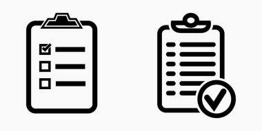 Simge listesi, çizelge, çizelge, kayıt, rulo, katalog, kaydırma, bil, takvim, ajanda, isim listesi, boncuk, katalog. Vektör simgesi.