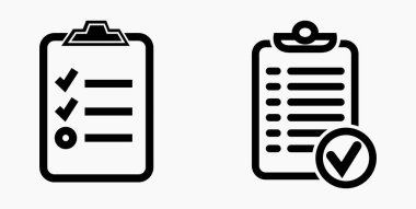 Simge listesi, çizelge, çizelge, kayıt, rulo, katalog, kaydırma, bil, takvim, ajanda, isim listesi, boncuk, katalog. Vektör simgesi.