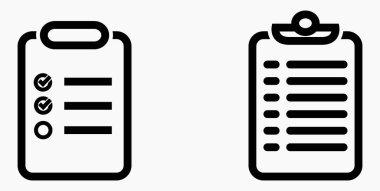 Simge listesi, liste, çizelge, kayıt. Katalog ya da kaydırma etiketi. Bil ya da takvim. Duruşma. Nomenklature, boncuklar, şaplaklar. Vektör simgesi.