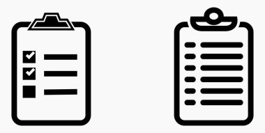 Simge listesi, liste, çizelge, kayıt. Katalog ya da kaydırma etiketi. Bil ya da takvim. Duruşma. Nomenklature, boncuklar, şaplaklar. Vektör simgesi.