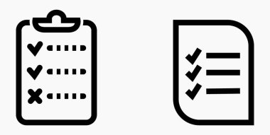 Simge listesi, liste, çizelge, kayıt. Katalog ya da kaydırma etiketi. Bil ya da takvim. Duruşma. Nomenklature, boncuklar, şaplaklar. Vektör simgesi.