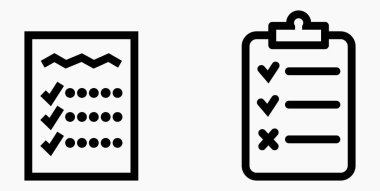 Simge listesi, liste, çizelge, kayıt. Katalog ya da kaydırma etiketi. Bil ya da takvim. Duruşma. Nomenklature, boncuklar, şaplaklar. Vektör simgesi.