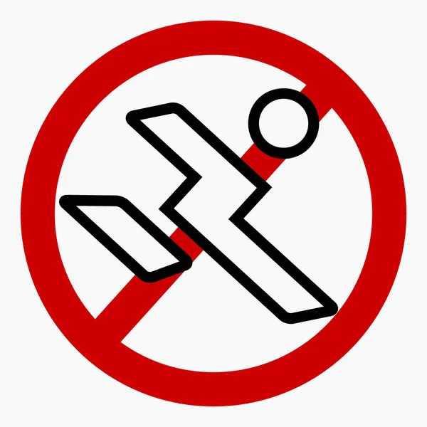 Icon Walk Movement Prohibition Pedestrian Stand Cross Run Walk Carefully —  Vetores de Stock