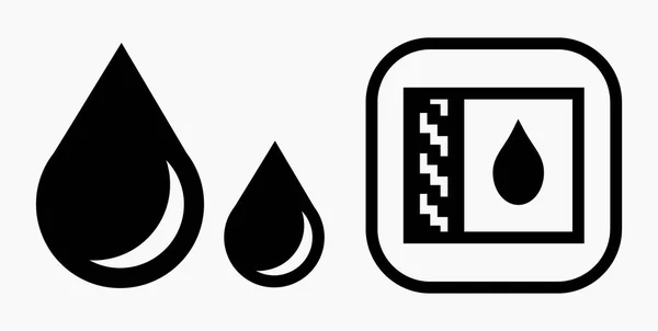Blood Drop Icon Isolated Minimal Single Flat Linear Icon Application — Stockvektor