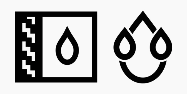 Blood Drop Icon Выделил Минимальную Плоскую Линейную Иконку Нанесения Инфо — стоковый вектор