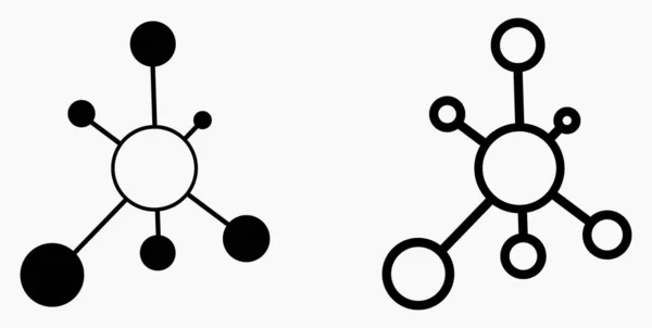 New Vector Concept Network Icon Connecting People Network Configuration Transfer — Stockvektor