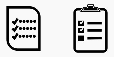 Simge listesi, liste, çizelge, kayıt. Katalog ya da kaydırma etiketi. Bil ya da takvim. Duruşma. Nomenklature, boncuklar, şaplaklar. Vektör simgesi.